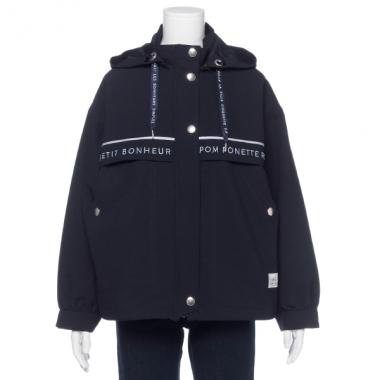 撥水 ロゴ刺しゅうマウンテンパーカー