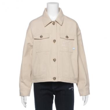 ロゴ刺しゅうGジャン