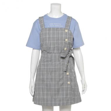 ビスチェ×台形スカパン×ロゴTシャツ3点セット