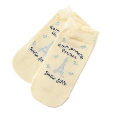 エッフェル柄スニーカーインソックス