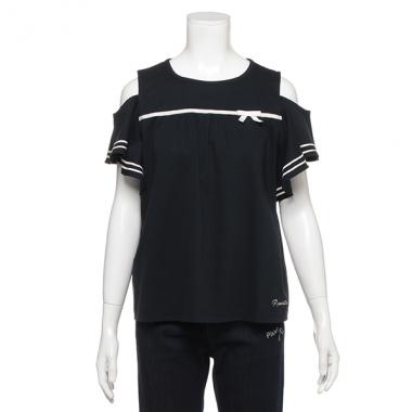 肩開きマリンカットブラウス