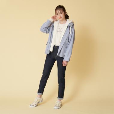 フェイクファーベストつき3WAYブルゾン