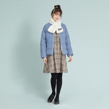 収納袋つきダウン入りライトジャケット