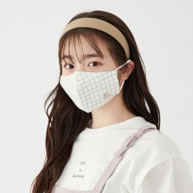 抗菌消臭 抗花粉 ワンポイント刺しゅうファッションマスク