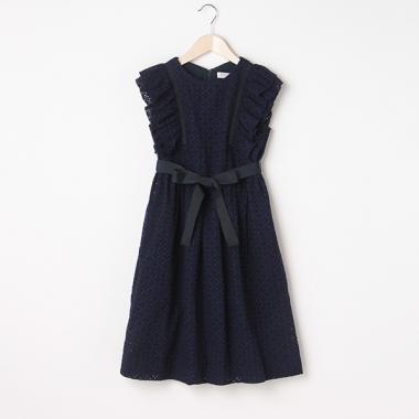 レース刺しゅうワンピース