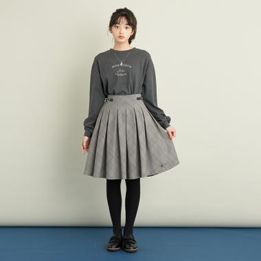 チェックタックスカート