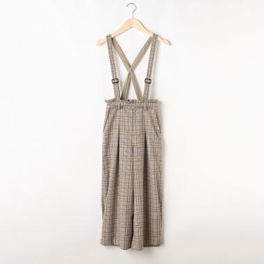 サスつきチェックワイドパンツ