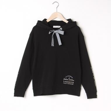 フードリボンTEEパーカ