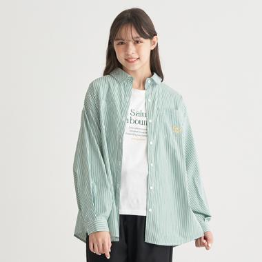 ストライプシャツ＆ロンTセット