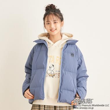 【撥水】【家庭洗濯可】衿つきライトダウン