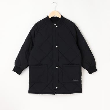 【撥水】【家庭洗濯可】リブキルティングコート