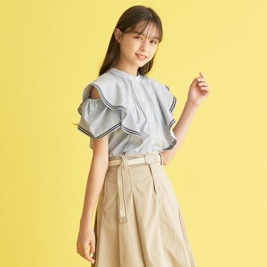 ２WAY肩あきフレアブラウス