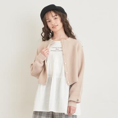 2WAYフェザーニットカーデティアードTセット