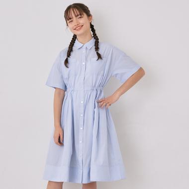 ダブルポケットシャツワンピース