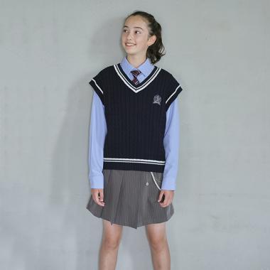 チェーン付きプリーツラップキュロット