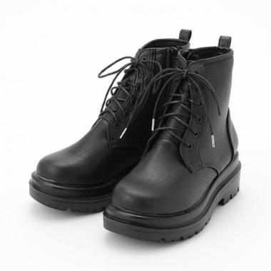 厚底レースアップブーツ