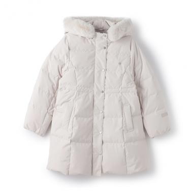 【撥水】【家庭洗濯可】Aラインダウンコート