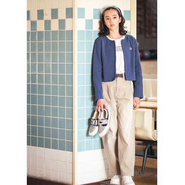 【ニコ☆プチ掲載】ハートベルト付きウォッシュドデニムパンツ