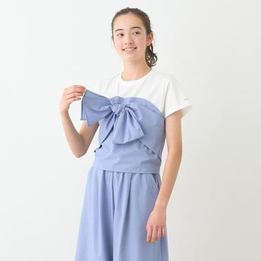 【ニコ☆プチ掲載】リボンビスチェTシャツ
