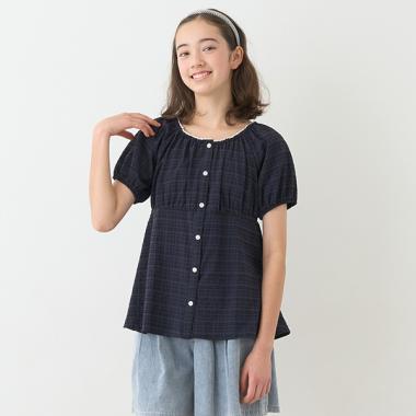 【Cuugal掲載】シャーリングブラウス