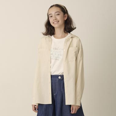 長袖シャツパーカ＋ロンTセット