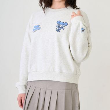 ミントくん サガラ刺しゅうトレーナー