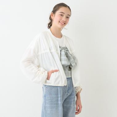 シアーZIPカットブルゾン