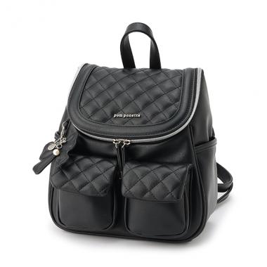 【Cuugal掲載】リボンチャーム付きバケツ型リュック