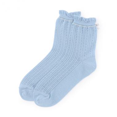 後ろリボンクルーソックス