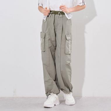 【Cuugal掲載】【撥水】ウエストリブカーゴパンツ