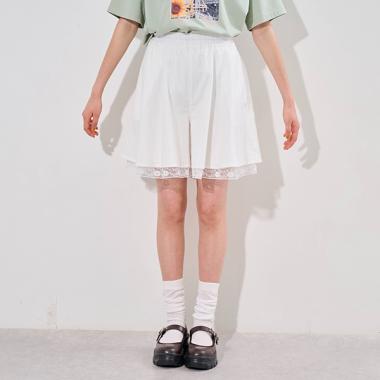 裾レースキュロット