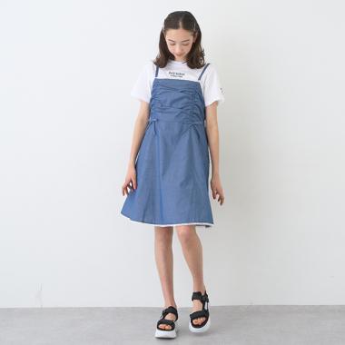 【Cuugal掲載】キャミワンピース＋Tシャツセット