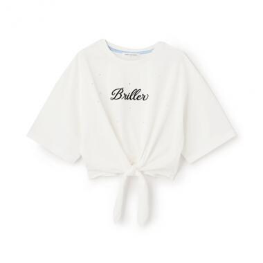 前結びロゴTシャツ