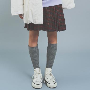 ボタンプリーツスカパン