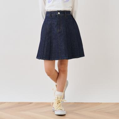 ラメデニムスカート