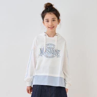 レイヤード風パーカ