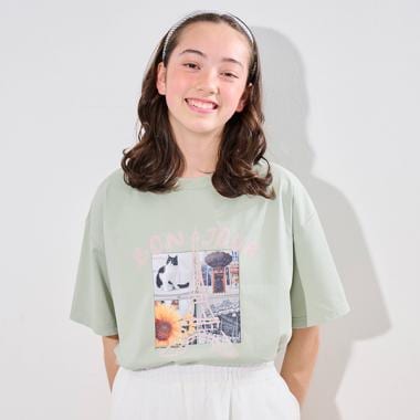 【接触冷感】グラフィックアソート転写Tシャツ