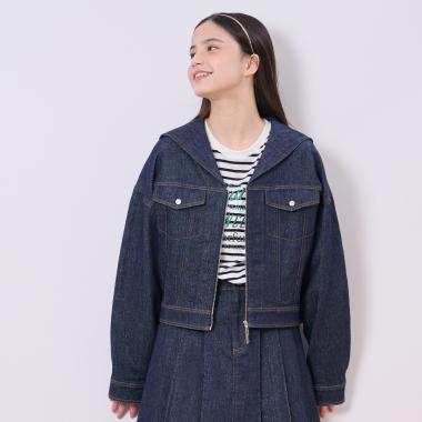 ラメデニムジャケット