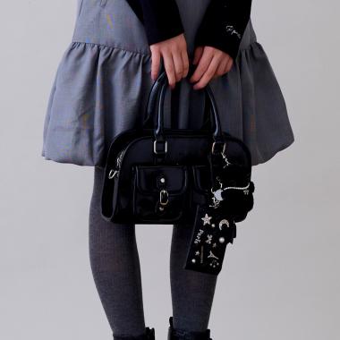 配色ボストンバッグ