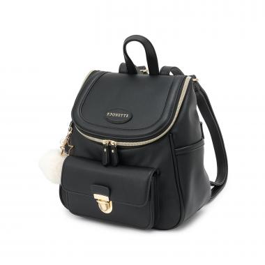 チャームつきバケツ型リュック