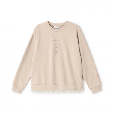 ネックレスロゴトップス