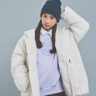 【130cmあり】衿つきエンブレム刺しゅうトップス