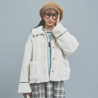 【130cmあり】フェイクファーブルゾン