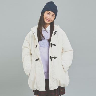 【はっ水】ファイバー中わたダッフルコート