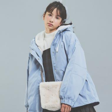 フェイクファーミニショルダーバッグ