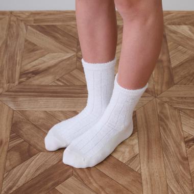 シャギーリブクルーソックス