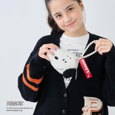 【PEANUTS】スヌーピーフェイスポーチ