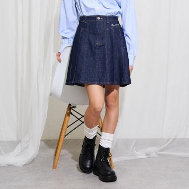 【130cmあり】デニムスカート(インナーパンツつき）