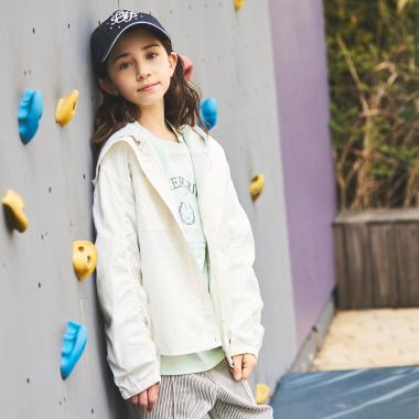 【130cmあり】【UV・撥水・花粉防止】パーカライナーつき3WAYブルゾン