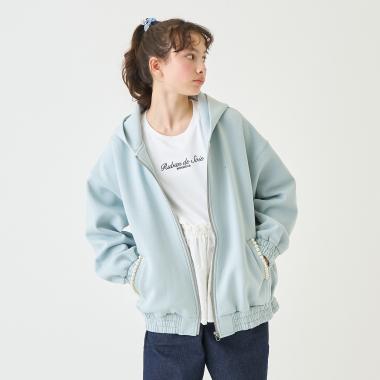 裏起毛ダンボールジップパーカ